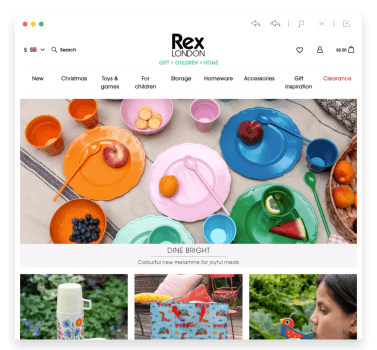 Rex London homepage